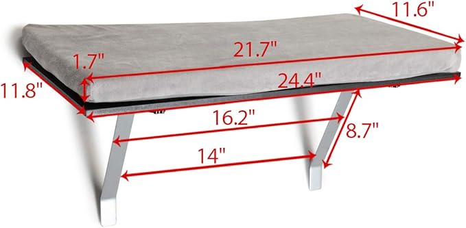 Heavy Duty Cat Window Perch Hammock Seat Wall Mount Perch House for Indoor Cats, Cat Bed Shelves Furniture