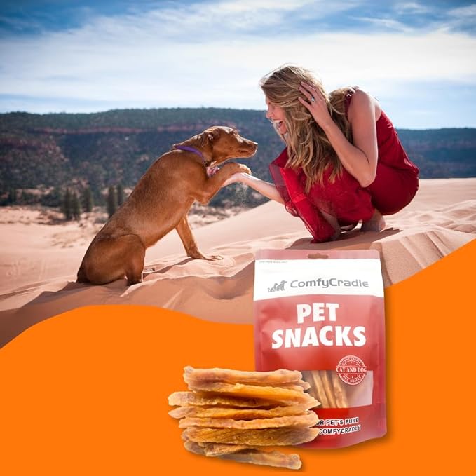 Chicken & Milk Jerky, Irresistible High-Protein Dog Treats, Calcium-Rich Tender Chews for Strong Bones & Teeth, Natural Training Reward (2 Pack x 10.58 Ounce (Pack of 2),Chicken)