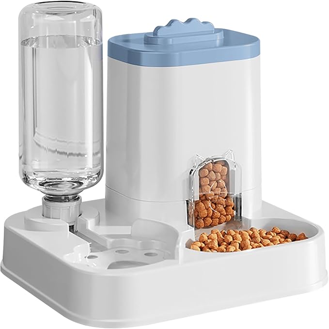 Cat Food Dispenser Dog Cat Feeder Automatic Integrated Food Basin 1-10l Large Capacity Feeding&Watering Supplies Automatic Pet Feeder for Small Medium Dogs Puppy Kitten Cats Food Bowl