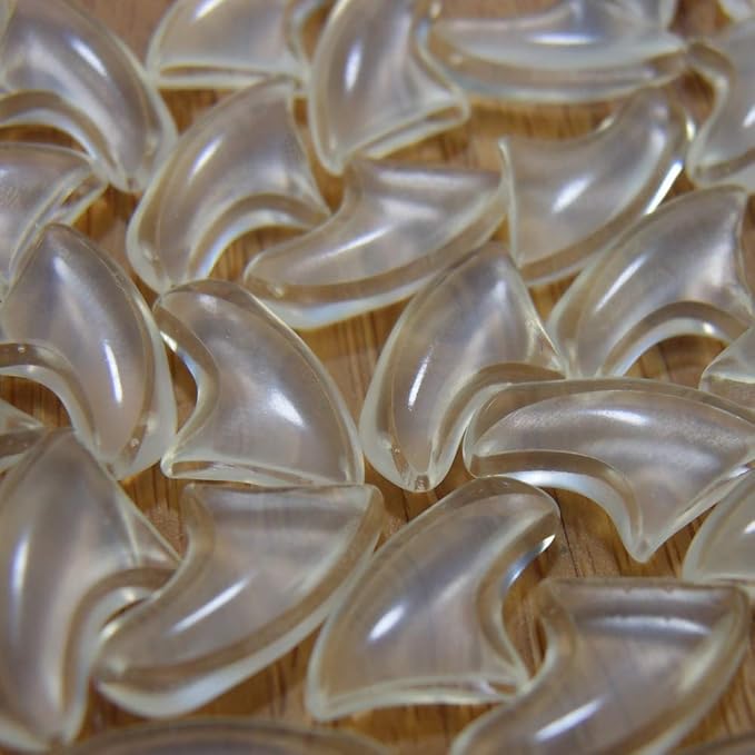 zetpo 80 pcs Cat Nail Caps | Cat Claw Covers | with Adhesives and Applicators (Clear, Medium)