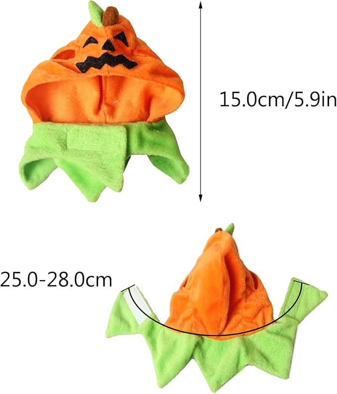 Orgrimmar Halloween Pumpkin Cat Hat Cosplay Costume Cap Kitty Collar Costume
