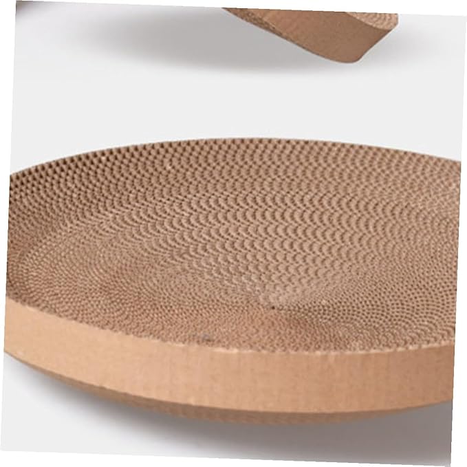 Cat Scratcher Replacement Core Pad, Recycled Corrugated Cardboard Scratching for Indoor Cats and Kittens, Interactive Pet Scratch Bed to Stress and Protect Furniture