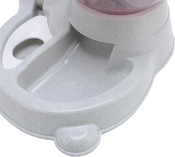 Dpofirs Integrated Automatic Feeder and Water Dispenser | Large Capacity AntiRollover Bowl Set with OneTouch Press for Home Pets