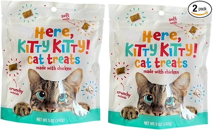 Here Kitty Kitty Cat Treats 5 oz (142g) - Pack of 2