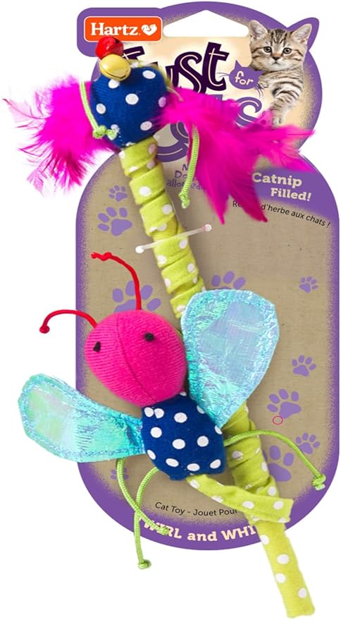 Hartz Just For Cats Twirl and Whirl Interactive Cat Toy Wand, All Breed Sizes
