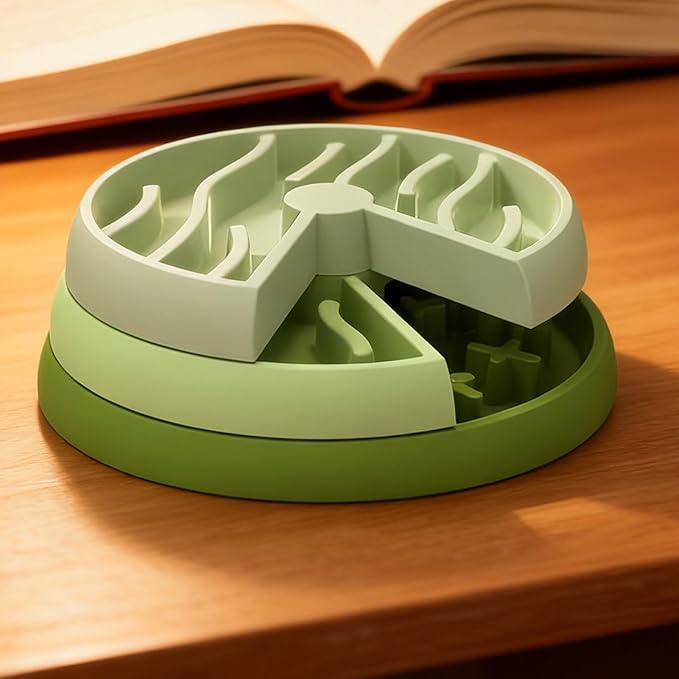 Lightweight Slow Feeder - Washable Pet Feeder, Dog Bowl with Non Slip Bottom Base, Puppy Bowls with Puzzle Interactive, Pet Supplies Feeding Station, Feline Bowl for Daily Use