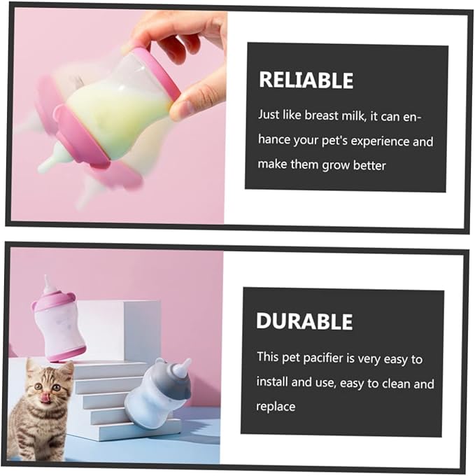 Milisten 20pcs Small Animal Feeding Watering Supplies Cat Feeders for Indoor Kitten Supplies Puppy Pacifier