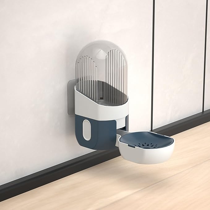 Cat Water Dispenser Cat Automatic Feeder and Water Cat Feeding Watering Cage Mount Cat Feeder Cat Water Feeder