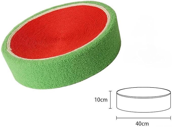 Baoblaze Sisal Round Cat Scratching Board,Scratcher Bowl,Cat Bed,Fruit for, Watermelon