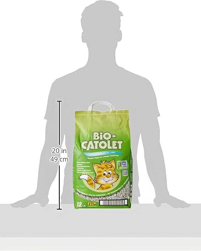 Light & Hygienic Recycled Paper Granules Cat Litter 12 Liter, Packaging May Vary