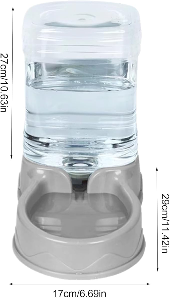 Large Capacity Pet Drinking Dispenser - Automatic Cat Dog Feeder, Bowl | Watering Station for Small Medium Puppy Kitten Animals, Spill Resistant Household Indoor Supply