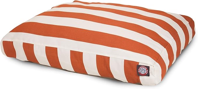 Majestic Pet Shredded Memory Foam Dog Bed Small with Removable Washable Cover – Rectangle Orthopedic Dog Bed–Durable Dog Crate Bed-Flat Dog Bed for Senior Dogs - (27x20) S - Links - Coral
