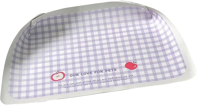 Scratch-Resistant Pet Bowl Mat, PU Placemat for Dogs & Cats, Spill-Proof Design with Easy Maintenance PU Leather Pet Feeding Mat
