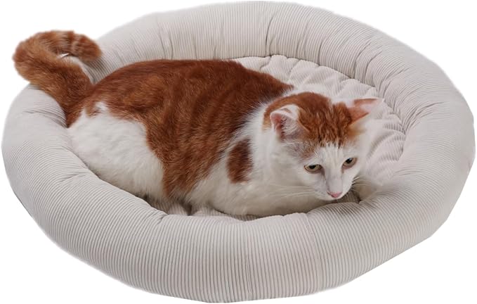 SHENGOCASE Round Cat Tree Tower Accessories Replacement Parts, Round Donut Cuddler Cat Dog Cushion Bed Add-ons for Plaform Perch Shelves (16")