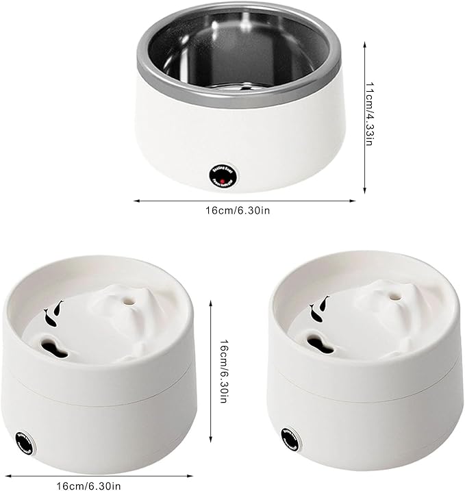 Drinking Fountain Pet Water Dispenser Automatic Watering Feeders Quiet Cats Bowl for Multiple Pet with Motion Low Noise Drinking