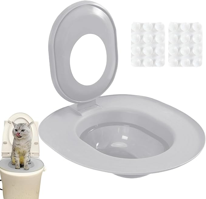 Cat Toilet Trainer | Removable Potty Seat | Cat Toilet Training System,for Indoor Home Apartment Bathroom Basement Pet Shop