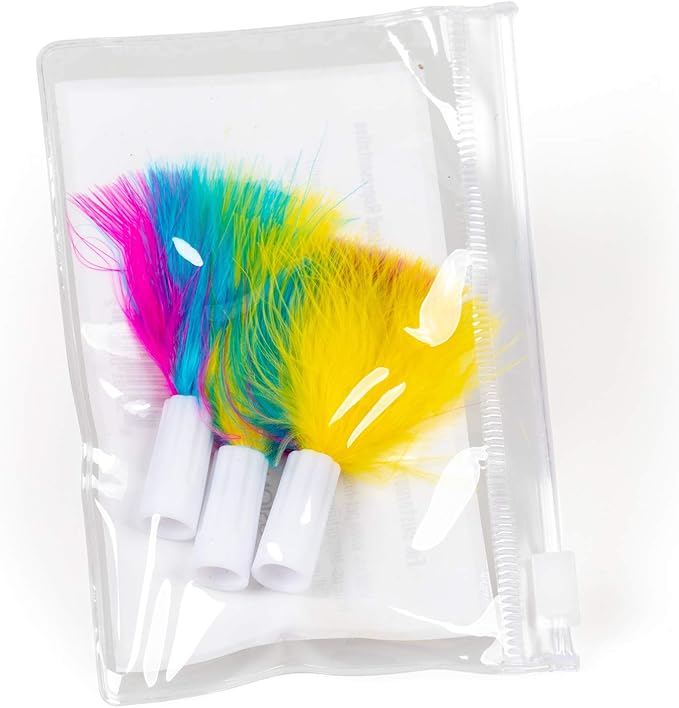 PetFusion [New & Improved Ambush Interactive Electronic Cat Toy w/Rotating Feather. (Quiet, 3 Modes, Nighttime Light, Auto Shut-Off, Batteries Incl). Replacement Feathers Available. 12 Month Warranty
