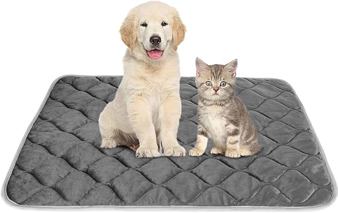 Self Warming Cat Bed Self Heating Cat Mat Thermal Pet Bed Mat Self-Warming Dog Crate Pad