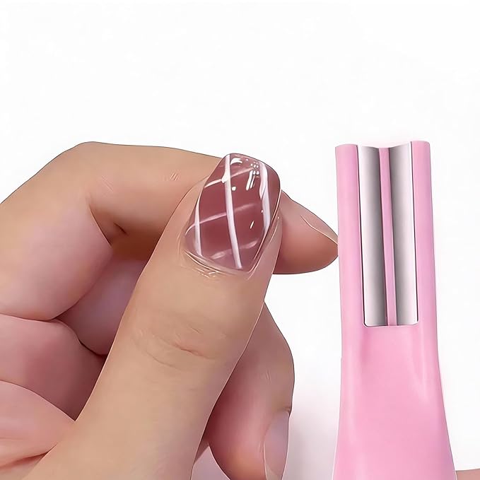 WOKOTO 2 PC Nail Magnets For Nail Art Designs Tools For Nails, 3 In 1 Cat Eye Magnets And Dual End Cylinder & Ball Magnet Pen For Cat Eye Magnetic Nails, Heart, Circle Designs Nail Polish Magnet Set