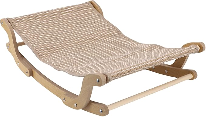 Cat Scratcher Bed for Indoor Cats Hammock for Scratching Pad House Bed Furniture Protector for Large Cats Scratcher Lounge, Wooden Cat Furniture
