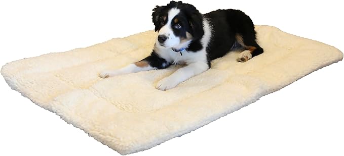 Super Soft Plush Dog and Cat Beds Reversible Diverse Crate Mats Furniture Cover or Cuddler (Medium)