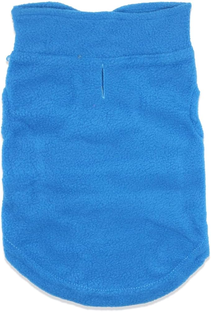 Cat Sweater Fleece Vest Lightweight Cat Clothes for Small Cats Only, Small, Blue