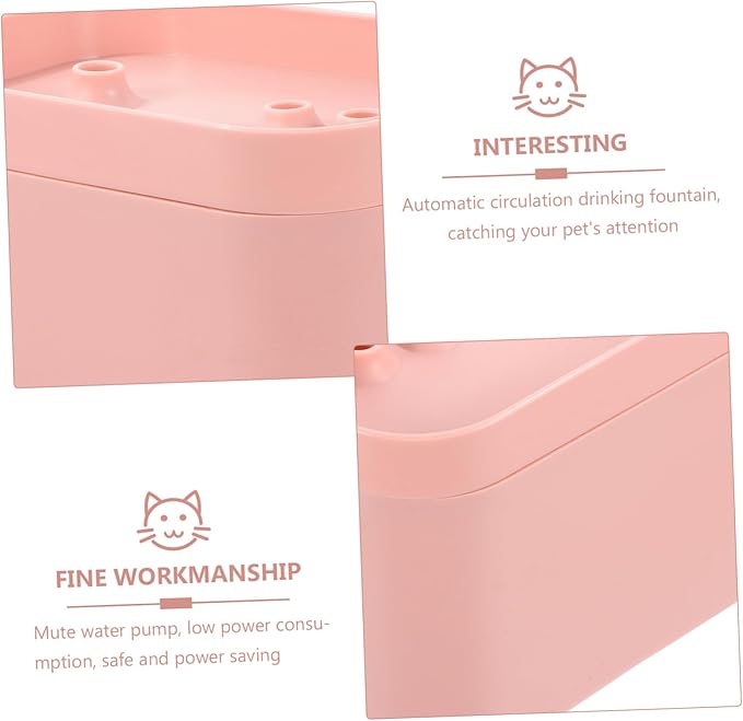 Abaodam Automatic Cat Water Fountain Electric Circulation Dispenser for Cats and Dogs Feeder Mute Pump Lightweight and Portable Design for Indoor Use