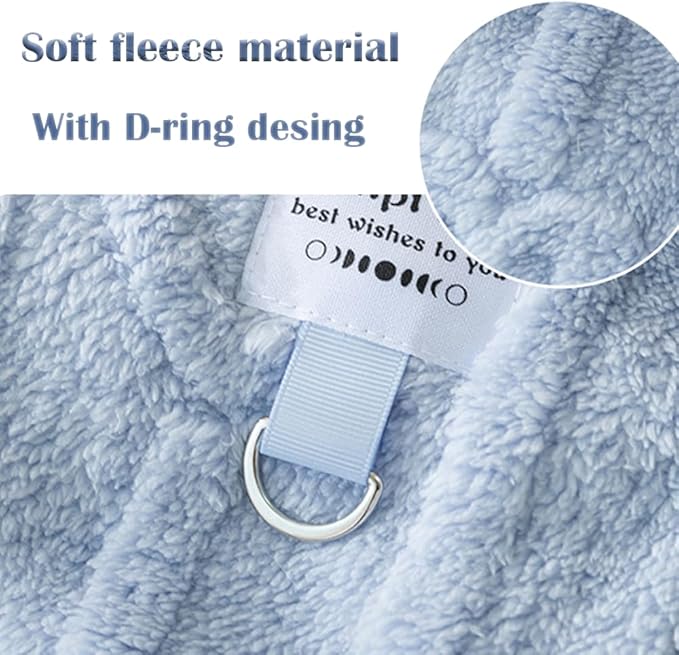 2 Pack Small Dog Sweater Fleece Cat Outfit with D-Ring Fall Puppy Clothes for Girl Boy Cold Weather Dog Coat Winter Pet Clothing for Cats Chihuahua Yorkie Teacup (Pink Blue, Large)