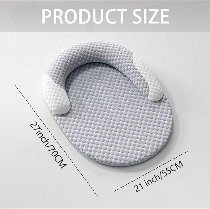 Cat Beds with Pillow for Indoor Cats, Summer Cooling Pet Bed with Removable Washable Cover Washable Round Fluffy Pet Bed
