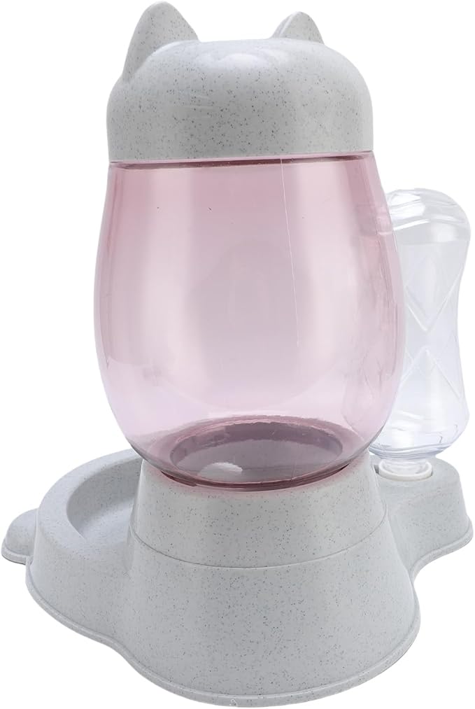 Zunate Automatic Pet Feeder and Water Dispenser Combo, Large Capacity AntiSpill Bowl with OneTouch Press for Cats and Dogs