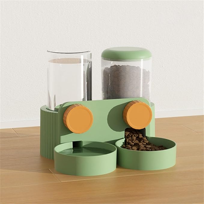 Cat Water Feeder Cat Feeding Watering Feeder Cat Water Dispenser Cat Automatic Feeder and Water Cage Mount