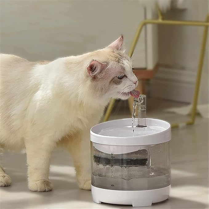 Cat Water Fountain Automatic Pet Drinking Fountain 1.6L Super Quiet Automatic Pet Drinking Fountain with Faucet Kits for Cats Dogs Multiple Water Dispenser
