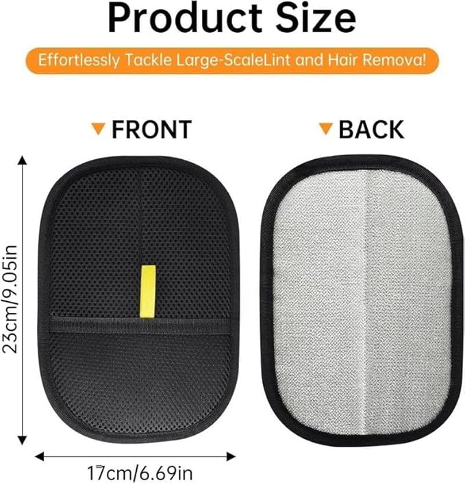 Pet Hair Removal Glove for Dogs & Cats, Upgraded Thickened Grooming Glove, Reusable Lint Remover for Furniture, Couch, Clothes & Car Seats, Gentle Deshedding Brush for Easy Pet Grooming