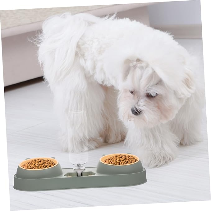 Automatic Pet Feeder Dog Food Dispenser Portable Water Bowl Bite-Resistant Compact Style