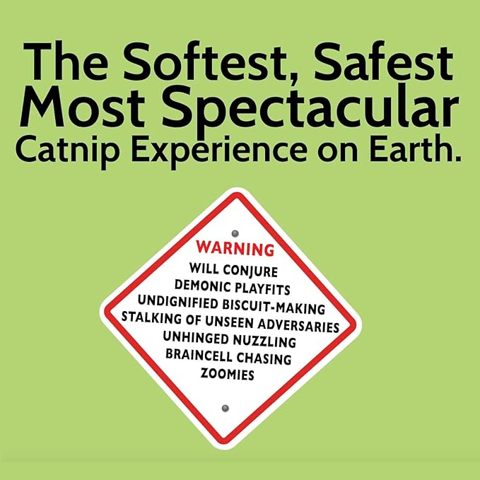 Fiend Three (3 Count) Catnip Safety-Cut 100% Pure Potent Fine Cat Nip for Cats & Kittens – Bulk Refill Rescue Pack 1⅛ Cup (38g) – Ultra Potent, North American – Go Ahead, Create a Monster!