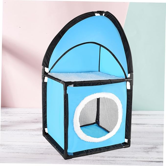 Toddmomy Cat Tree Scratcher with Tunnel Design Indoor Cat House Bed for Kittens and Pets Durable Fabric Furniture Protecting Play Tower