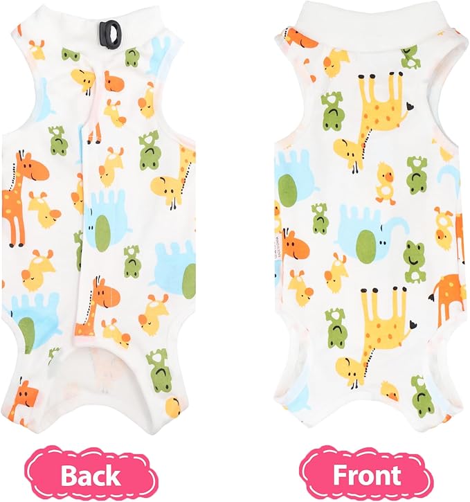 2 PCS Cat Recovery Suit Female Cat Onesie for Cats After Surgery Spay Abdominal Wounds, Kitten Surgery Recovery Suit Female Breathable E-Collar Alternative Kitten Onesie Anti Licking Medium