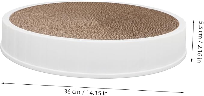 Toddmomy Cat Scratching Bowl Reversible Design Cardboard Cat Bed for Indoor and Outdoor Use Space-Saving Nesting Scratcher for Play and Rest Multifunctional Pet Furniture