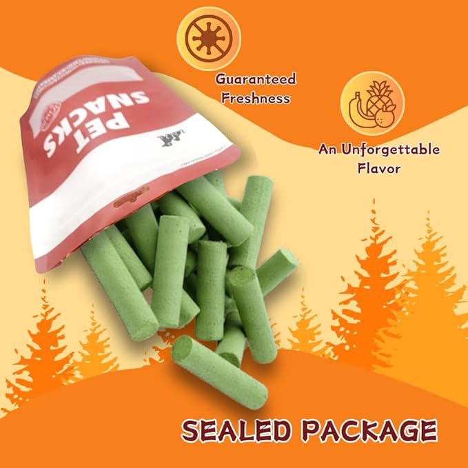 Chicken & Cat Grass Sticks for Cats, Natural Hairball Control Treats to Support Healthy Digestion, A Soft & Chewy Grain-Free Snack with Real Chicken,40 Count