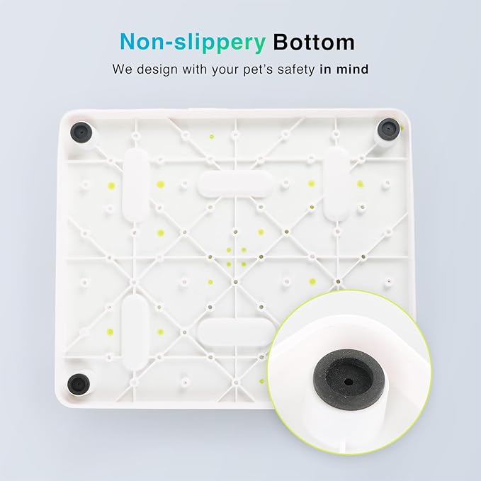 ALL FOR PAWS Interactive Cat Puzzle Feeder, Slow Feeder with Teaser Ball, Treat Maze Feeder & Brain Toy, Mentally Stimulating Enrichment Toy for Kittens & Indoor Cats
