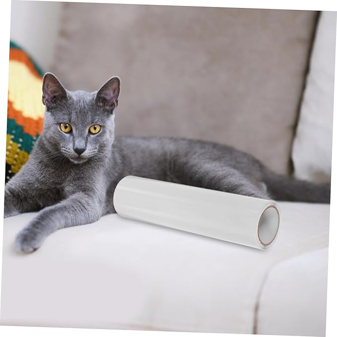 Abaodam 1Roll Cat Scratch Tape Self Adhesive Furniture Protector for Sofas Chairs Beds Scratch Durable Cat Claw Defense Tape Versatile Protection