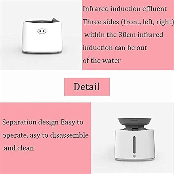 Liusj JUnst Pet Smart Water Dispenser Electric Filter Dogs Cats Electric Water Dispenser,Ultra-Quiet Automatic Cat Drinking Fountains