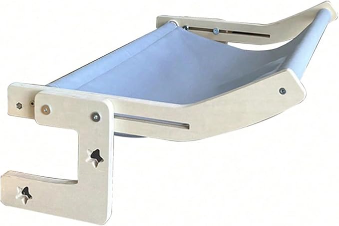 Strong Metal Hook Pet Perch for Openings and Beds Includes Soft Washable Pad for Cozy Napping Indoor Furniture