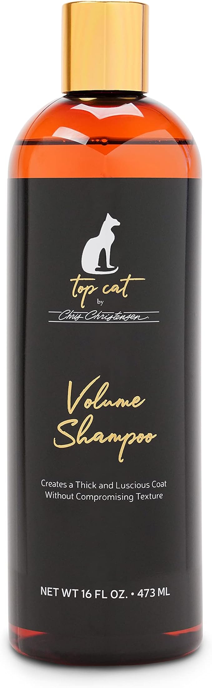 Chris Christensen Top Cat Volume Shampoo for Cats, Groom Like a Professional, Maintains Coat Texture, Adds Volume, Made in USA, 32 oz