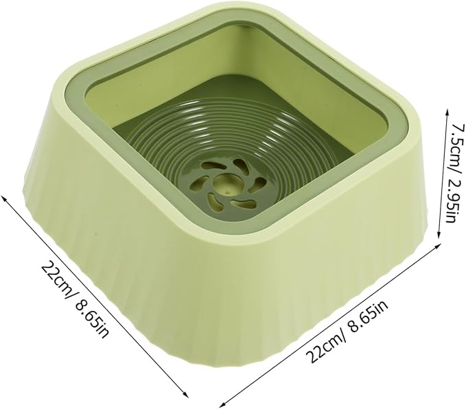 POPETPOP Pet Floating Water Bowl for Dogs Cats Spill Design Plastic Keeps Area Tidy Encourages Hydration for Small Dogs and Cats