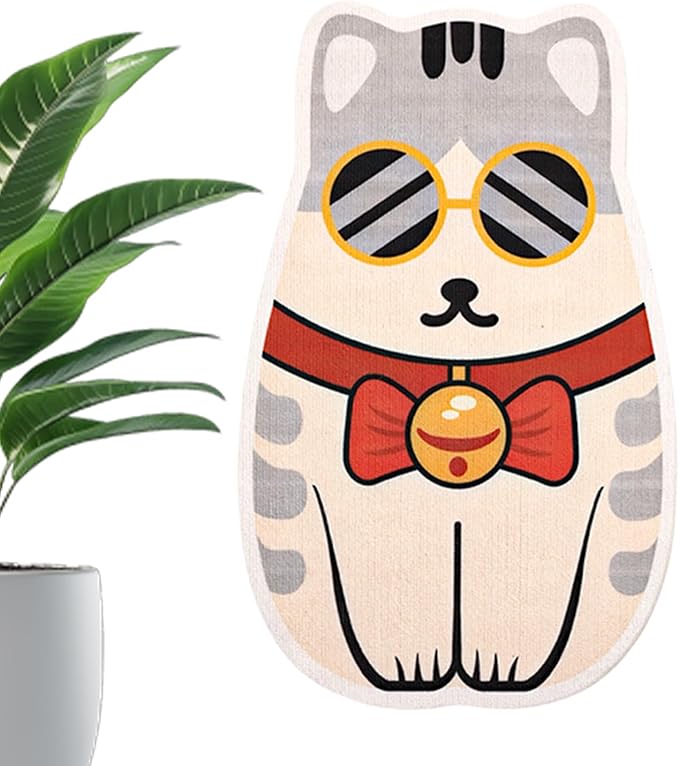 Wall Mounted Cat Scratcher, Self Adhesive Scratching Furniture Protector, Funny Cat Scratch Wall Pad for Climbing, Indoor Pet, Couch, Bed, Door, Floor