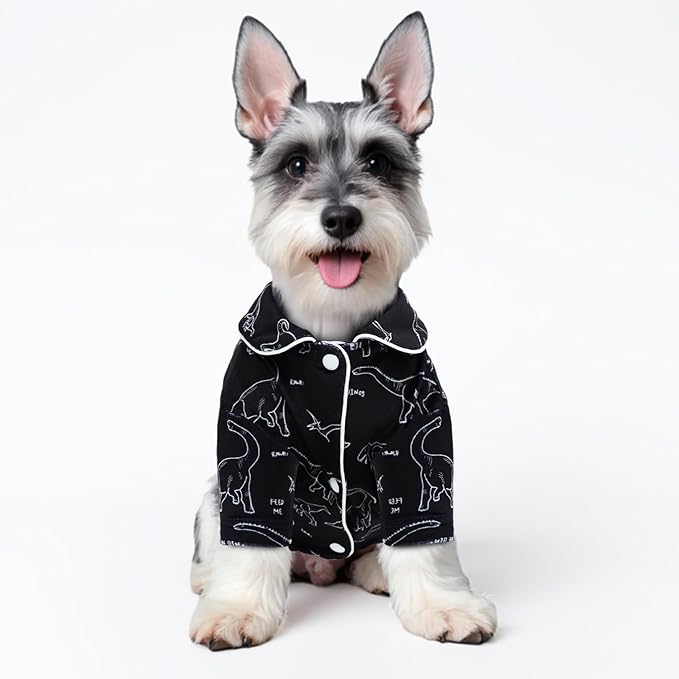 CuteBone Two-Leg Velvet Pet Pajamas Girl Dog Clothes - Soft, Cozy, and Stretchy Boy Pjs for Small, Medium Dogs and Cats Winter Sleepwear Apparel LTP08S