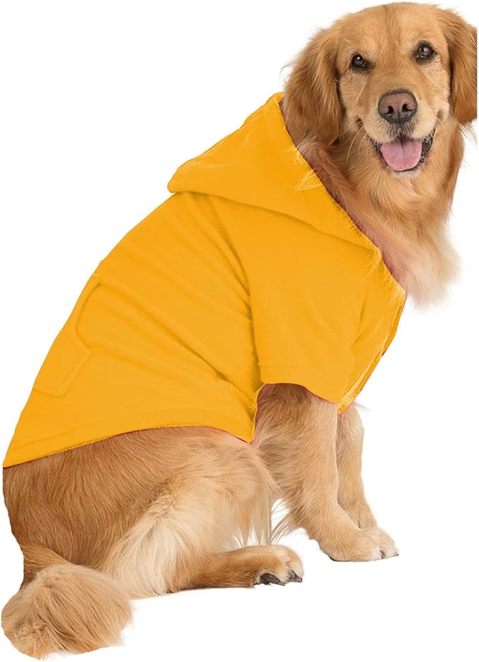 Pet Pjs - Creamsicle Pet Pjs Fleece Hoodie Sweaters - XLarge (Fits Up to 75 lbs) - Pet - XLarge (Fits Up to 75 lbs)