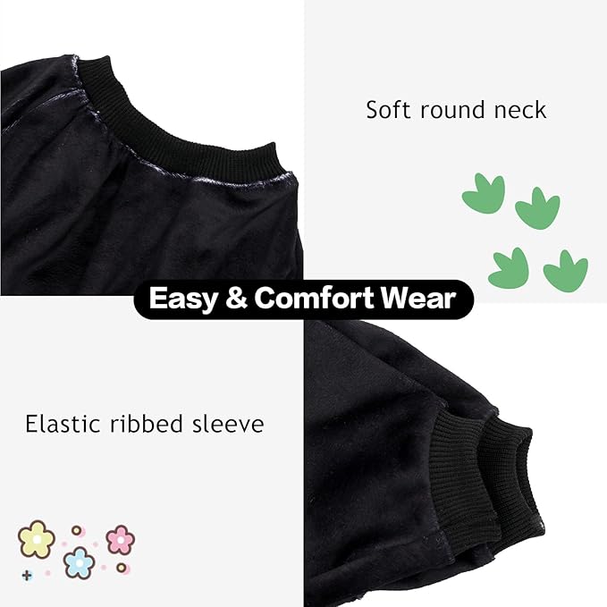 CuteBone Fleece Dog Pajamas Clothes Puppy Jammies Pet Apparel Cat Onesie for Chihuahua Yorkie Frenchies P328L