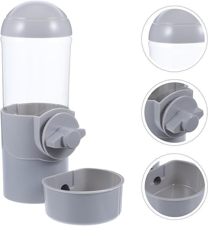 Happyyami Dog Hanging Water Feeder and Dispenser for Cats and Dogs Leak-Resistant Pet Water Holder Easy to Install Secure Design for Cages and Travel